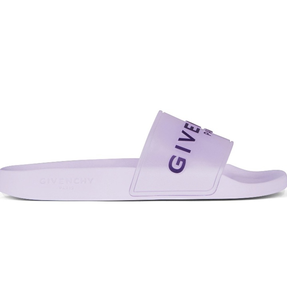 AUTHENTIC: Givenchy Logo Slide Sandal (Women) - Lilac Size9US/39EU